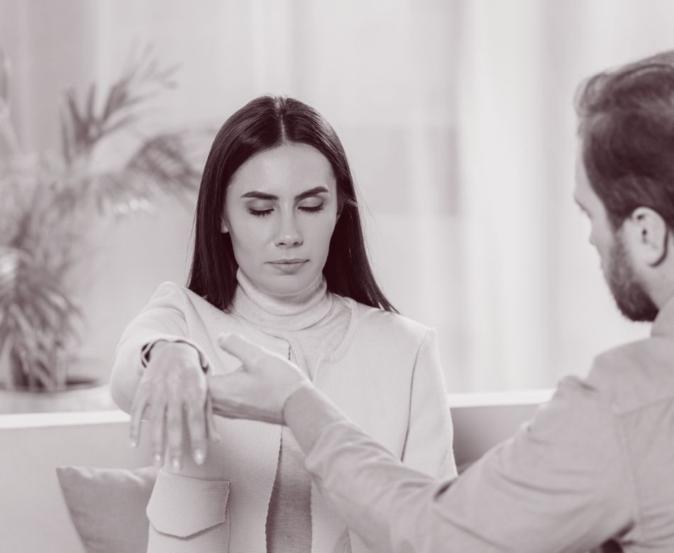 Séance d'hypnose en cours