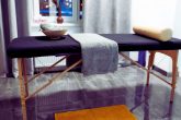 Une table de massage